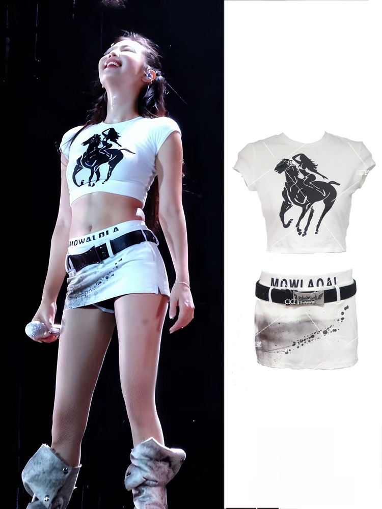 Ethnic Clothing & Online Fashion Store Khaadi Uk - Jennie Concert Witte Print Ronde Hals