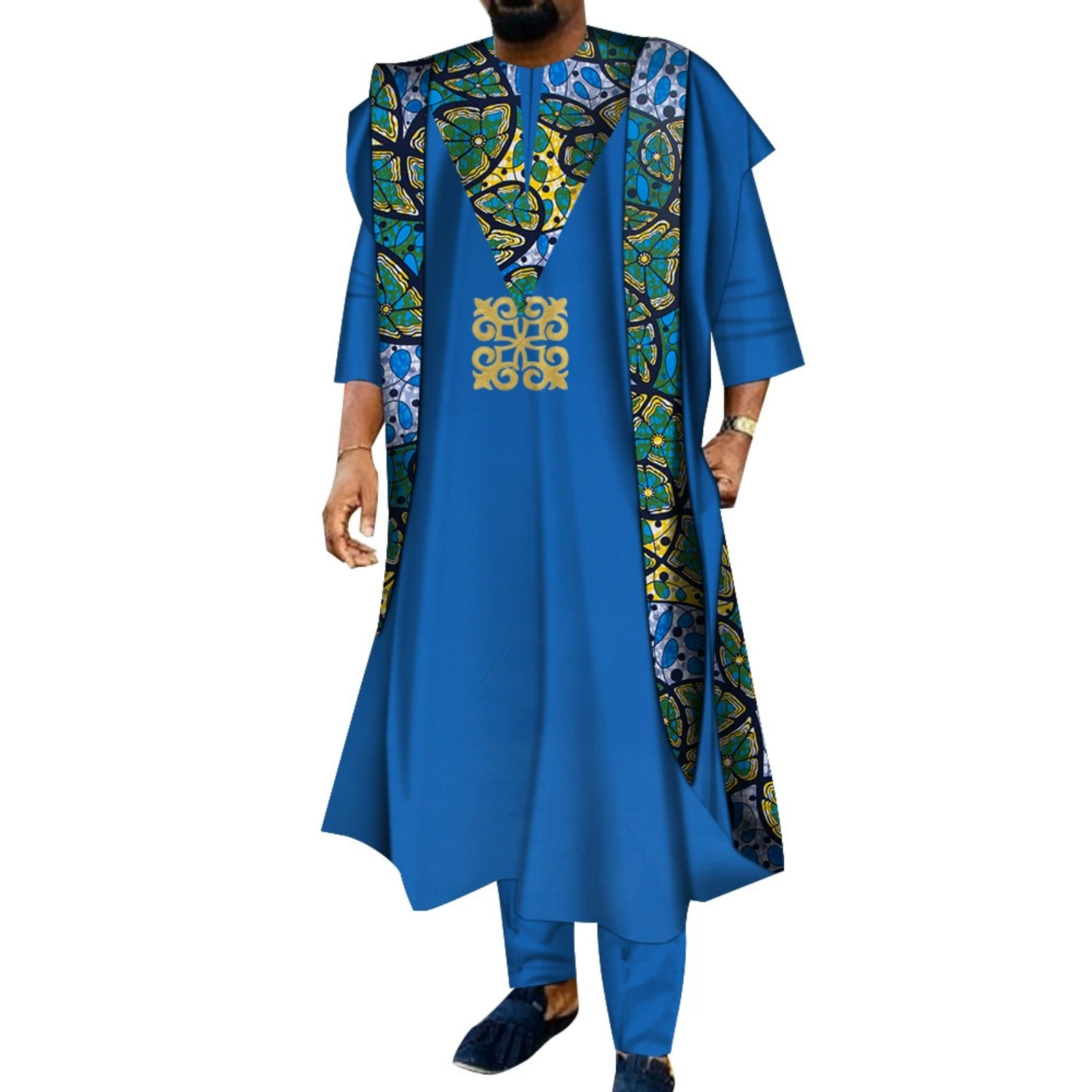 Boubou Men Africa - 3-delig Afrikaans geborduurd heren Boubou Dashiki
