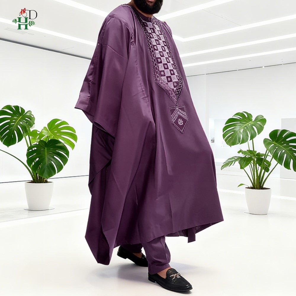 Boubou Men Africa - H&D Afrikaanse Voor Mannen Traditionele 3PCS