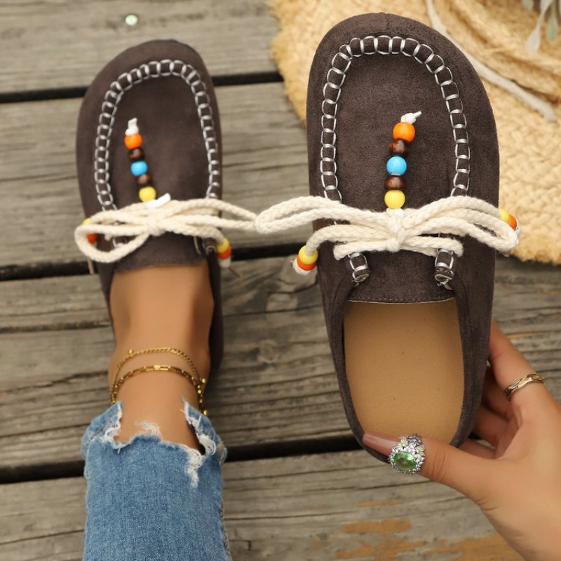 Ethnic Fashion Women - Dames 2026 Nieuwe Slip-On Loafers Zachte