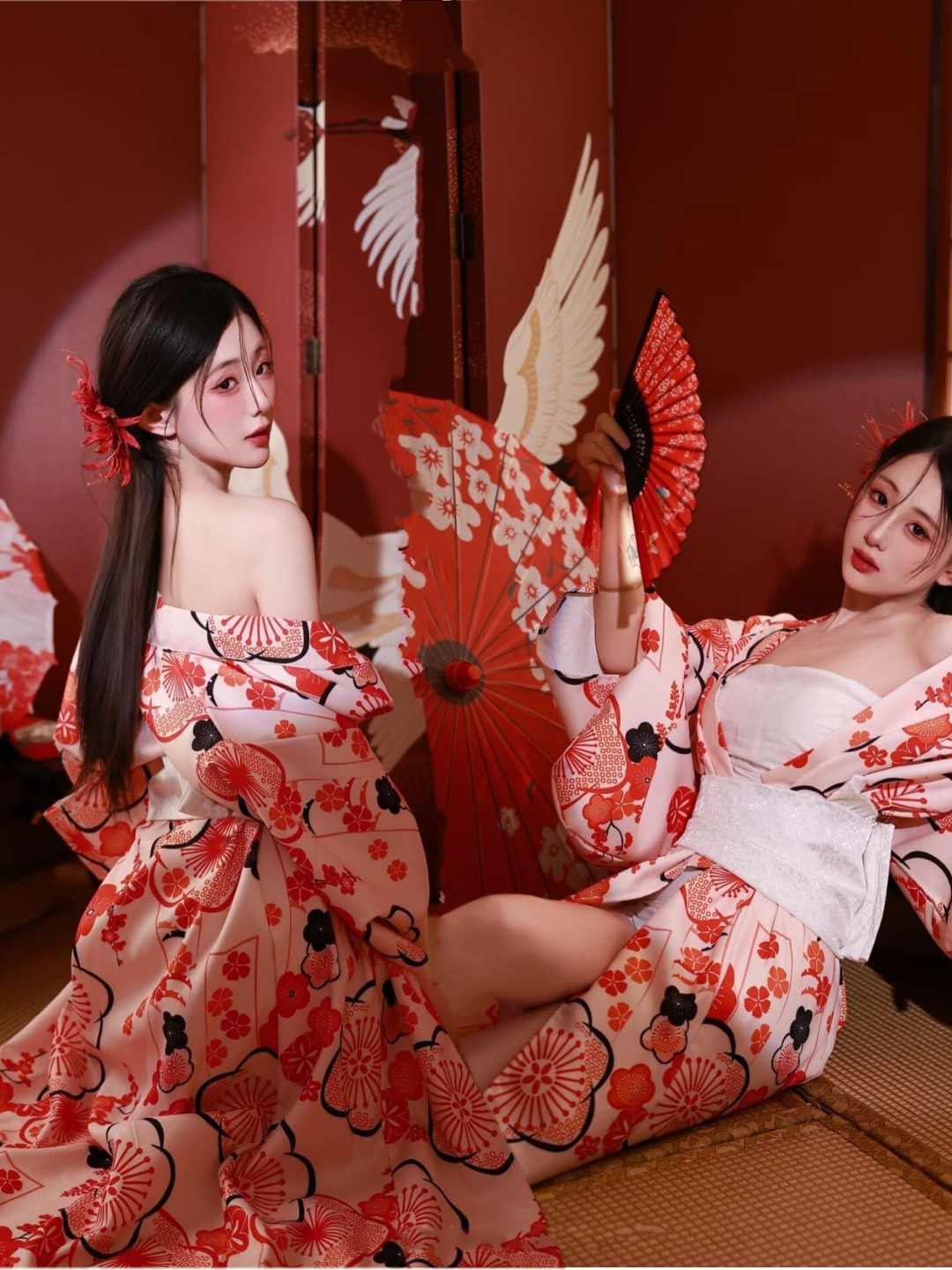 Ethnic Fashion Photography - Traditionele fotografie, badjasjurk in Japanse stijl,