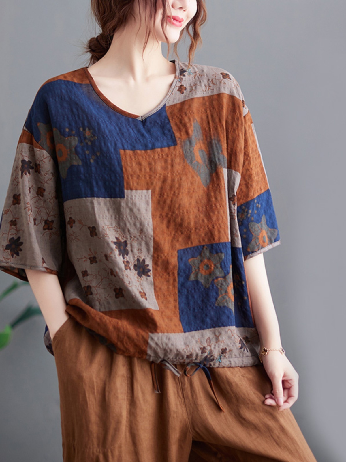 Lichtgewicht katoenen linnen T - Ethnic Fashion Wear recensie en prijs