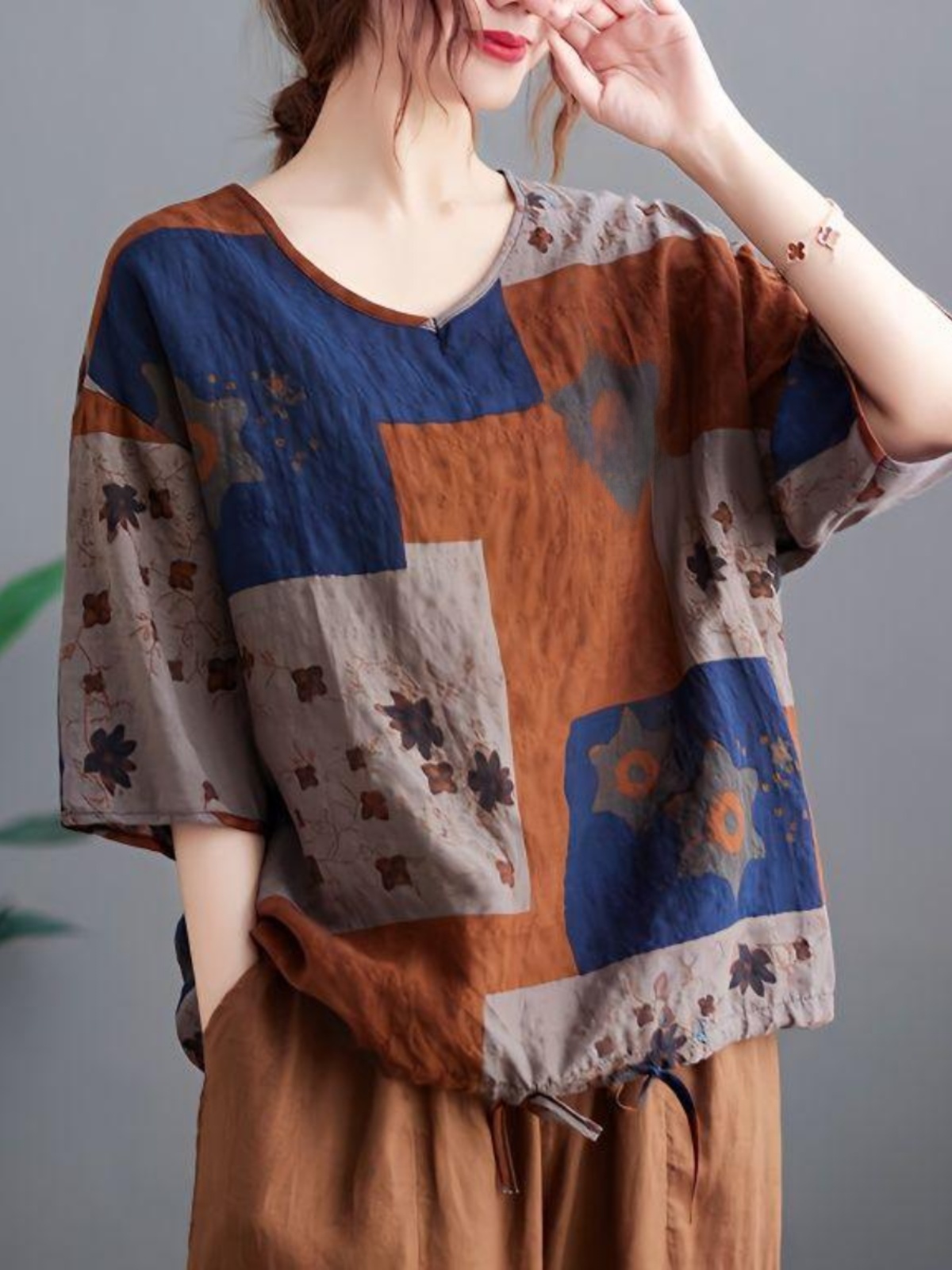 Lichtgewicht katoenen linnen T - Ethnic Fashion Wear recensie en prijs