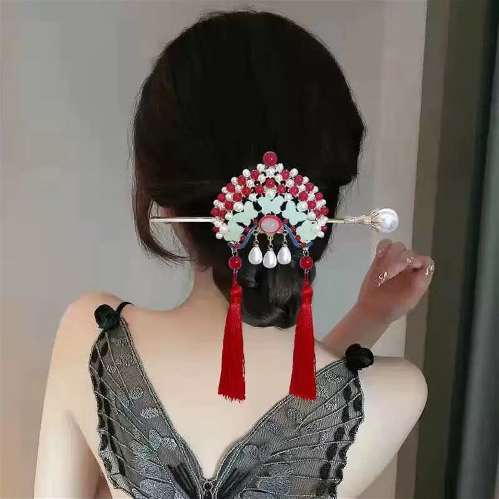Etnische stijl haarspeld voor  - Ethnic Fashion Style recensie en prijs