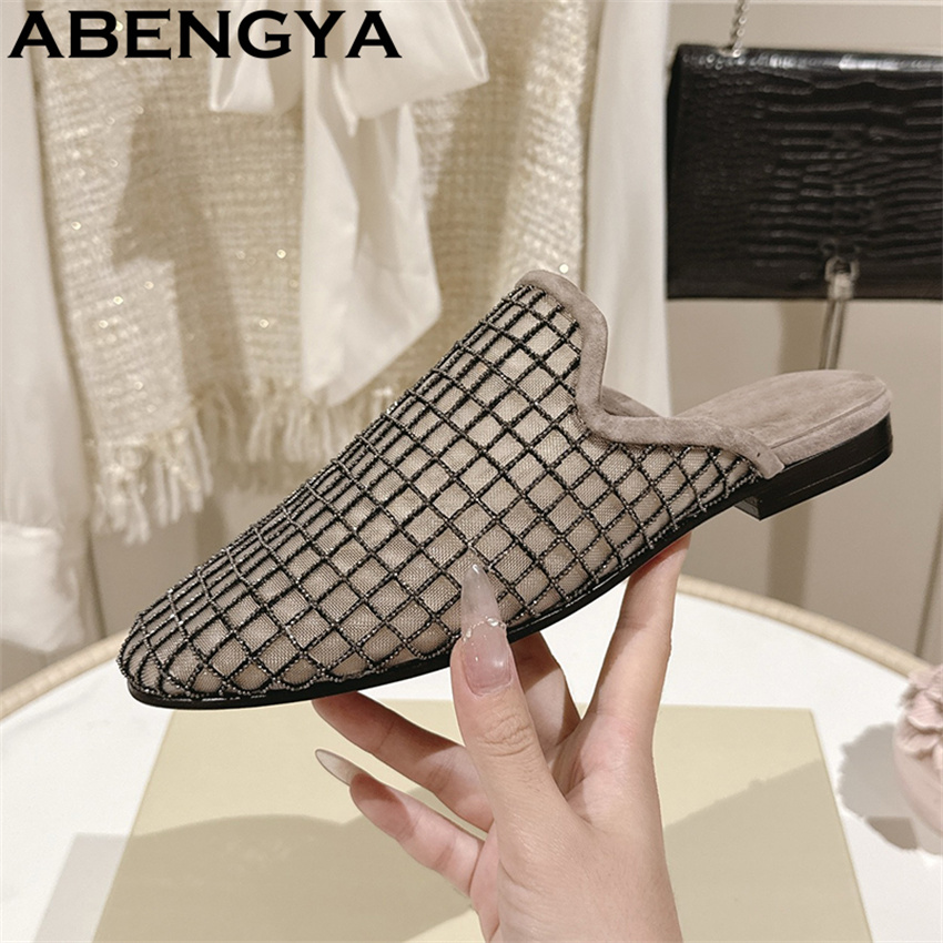 Glanzende kant mesh ronde teen - Ethnic Fashion Women recensie en prijs