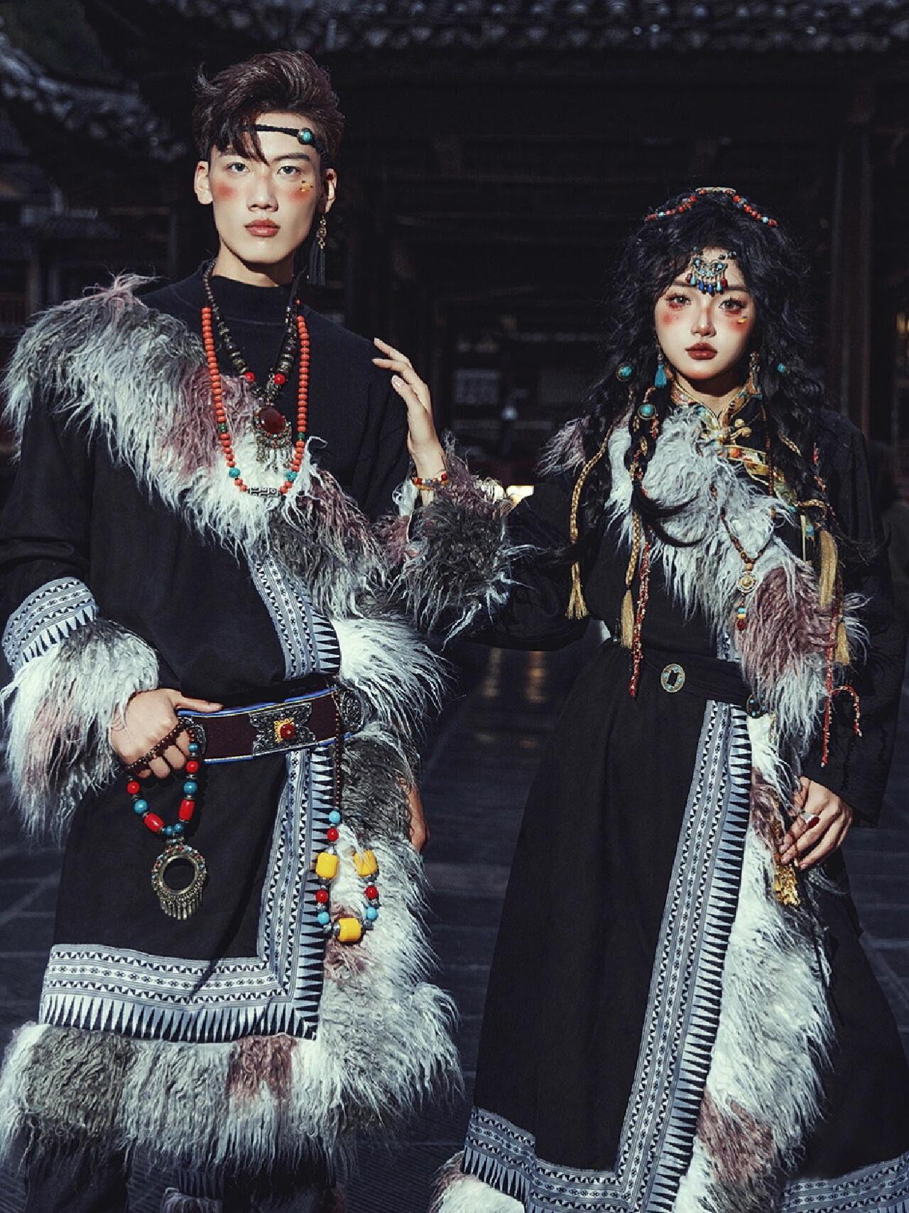 Tibetaans kostuum Dames Nieuwe - Ethnic Fashion Photography recensie en prijs
